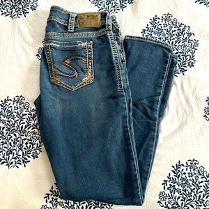 Silver Skinny Jeans